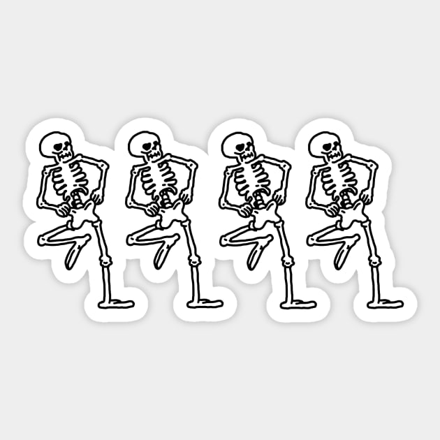 Spooky Scary Skeletons Sticker by Graograman